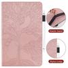 Redmi Pad 10.6 Case With Pen Slot Tree Of Life Embossed Flip Cover TPU PU Leather Tablet Protection
