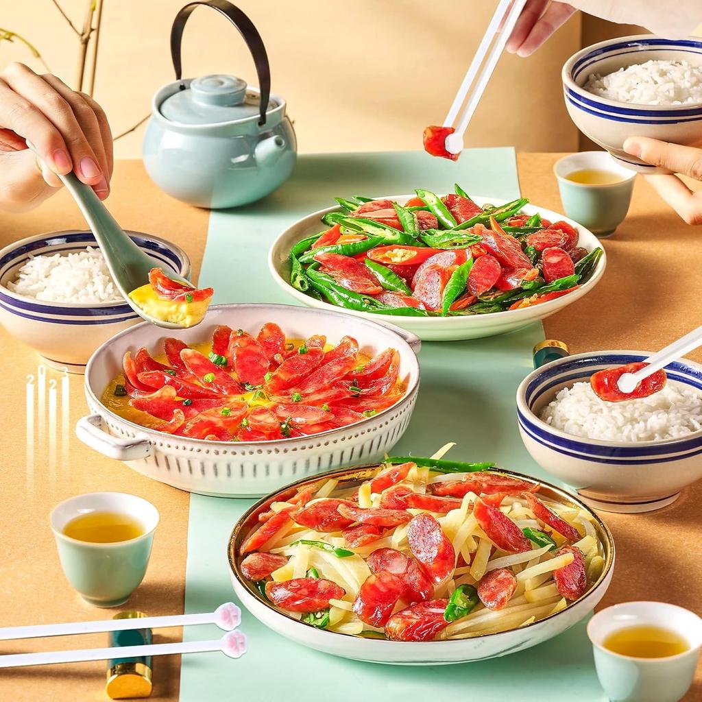 Cat Paw Chopsticks, 2 Pairs Reble Lightweight Non-Slip Grip Eating Chopsticks, Cute Fun Pink Paw Prints, The Perfect Gift for Cat Lovers