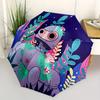 1pc Robot Garden Automatic Open/Close Umbrella, Portable Folding Umbrella for Travel, Themed Events, It is suitable as a gift for various festivals, O