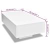 VidaXL Table basse Haute brillance Blanche