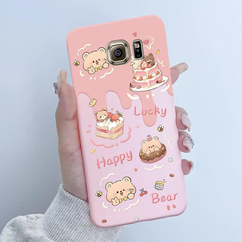For Samsung Galaxy S6 G920F S6 edge G925F Phone Case Popular Butterfly Flower Girl Design Soft Silicone TPU Back Housing Covers