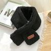 Autumn and winter imitation Rex rabbit hair cross scarf women's fashion versatile double-sided warm lamb wool scarf neck cover