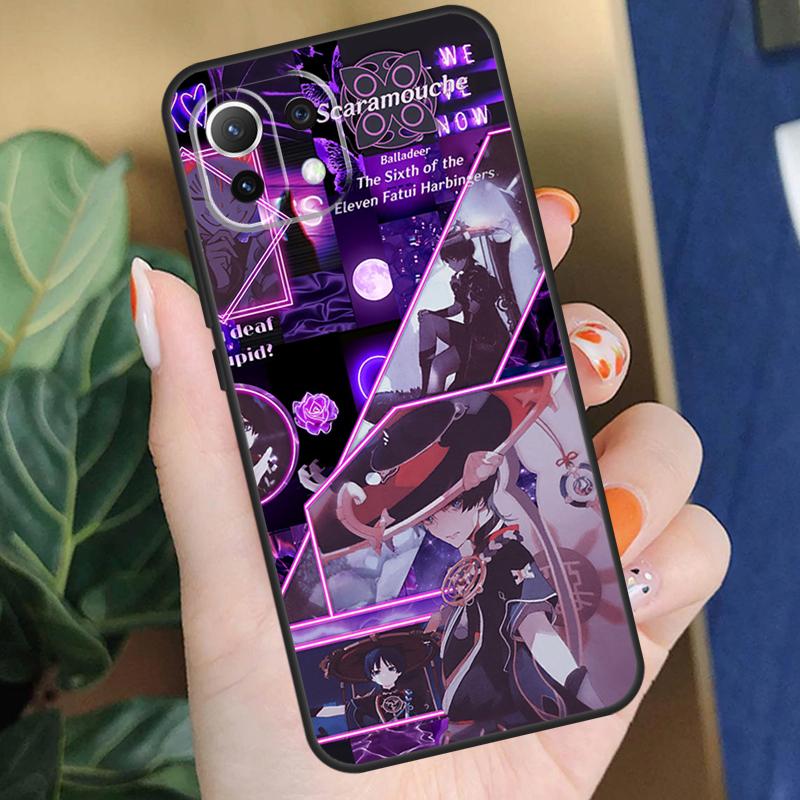 Scaramouche Genshin Impact Case For Xiaomi 15 14 Ultra 13T 14T 15T Pro 17 Pro Max POCO X7 Pro X5 X6 F5 F6 F7 F8 Coque