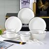 Hechuanya 24-Piece Ceramic Dinnerware Set