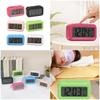 LCD Display Digital Alarm Clock Indoor Temperature Display 1 Alarm Setting 12/24Hour Format Snoozes Function Nightlight