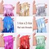 Matte Fringe Backdrop: 1x2m Birthday Party & Wedding Decoration