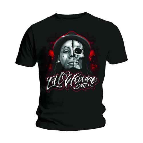 Lil Wayne T Shirt Skull Sketch Logo new Official Mens Black M