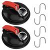 Strong Vacuum Suction Cup Anchor With Securing Hook Heavy Load Car Camping Suction Hook Kayak Outdoor Cargo Fixed Accessory