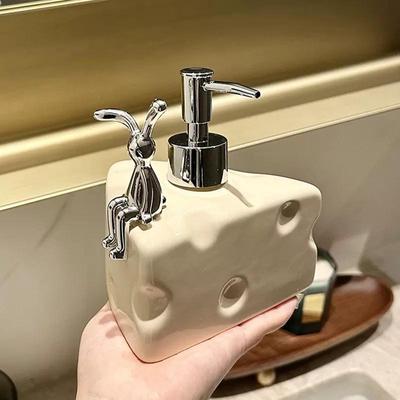 Ceramic Lotion Bottle Press Shampoo Body Wash Hand Sanitizer Dispenser Bottle
