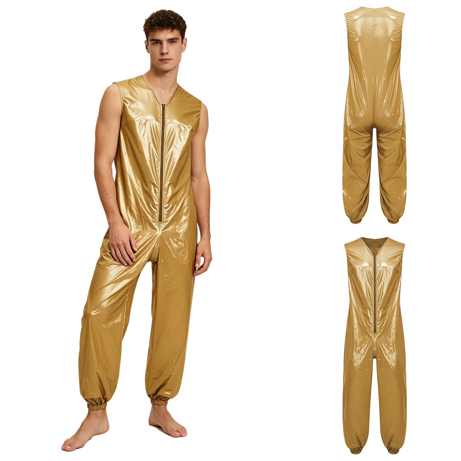 M-3XL Adaptive Kleidung Wasserdichter Body Ärmellos Reißverschluss Elastische Beinöffnungen Strampler für Männer mit Inkontinenz Sonderbedürfnissen M khaki