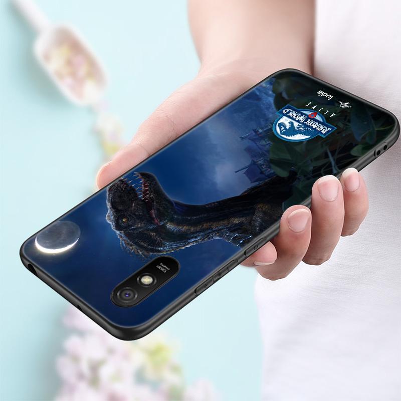 World Jurassic Park Silicone Phone Case For Xiaomi Redmi Note 11 10 9 8 Pro 11T 10T 10S 9S 8T 9 9A 9C 9T Black Soft Cover Coque