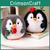 Adorable Cartoon Penguin Plush Toy With Rose For Gifts Perfect For Girlfriends And Children