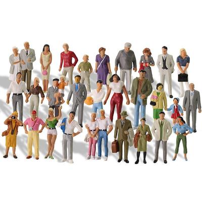 30pcs Diorama Collection Human Figures Figures Painted People Railway Model Building Model Diorama 143