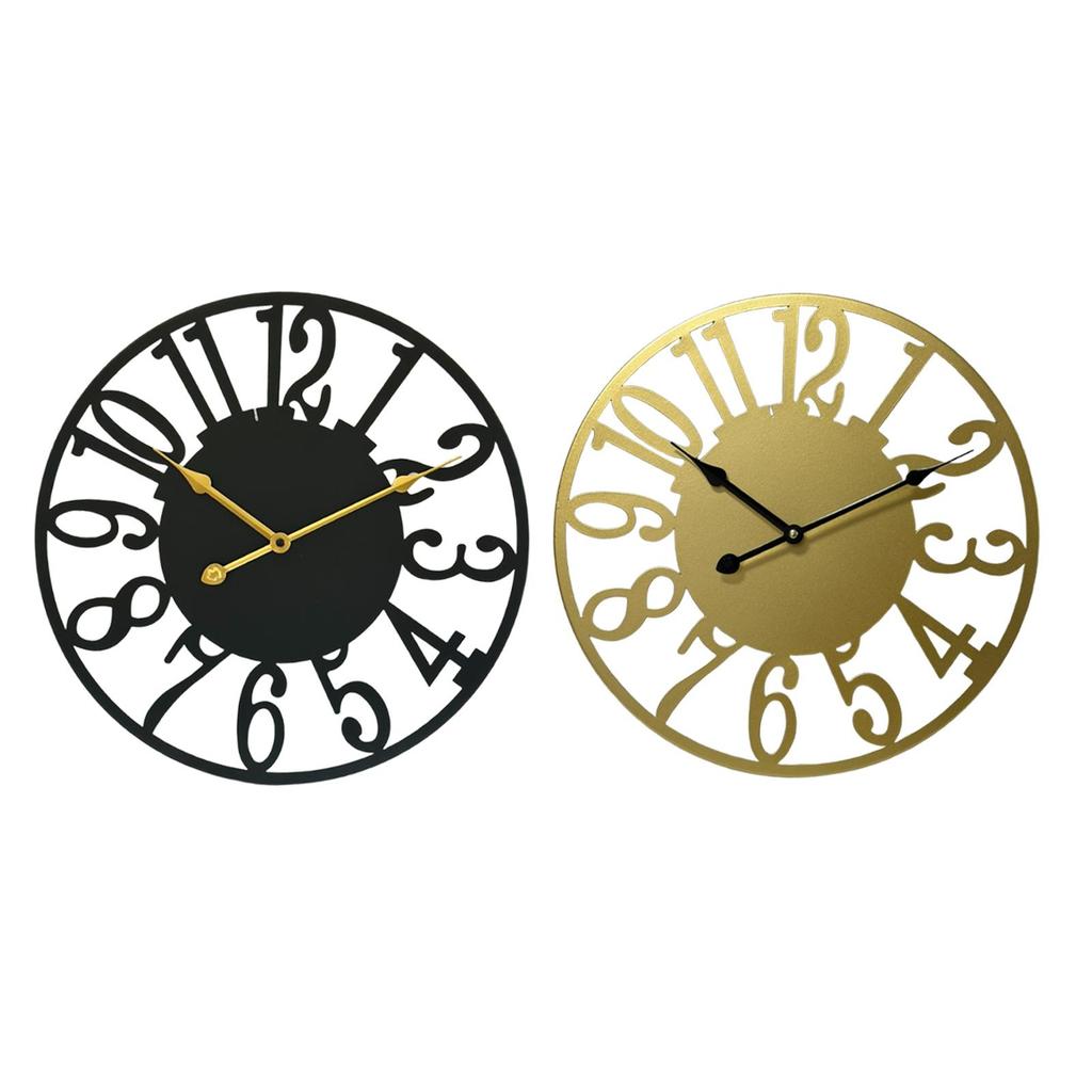 Wall Clock 16 inch Modern Compact Electronic Easy to Install Round Silent for Kitchen Home Living Room Classroom Bedroom