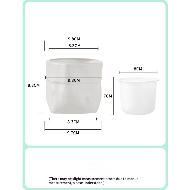 M-Mini Self Watering Flower Pot Fish Tank Plastic Plant Pots Self Watering Planter Pot Vase For Home Decoration
