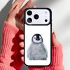 Roztomilý tučňák pouzdro na telefon pro iPhone 17 16 15 14 13 Pro Max Zadní kryt pro 12 11 Pro Coque