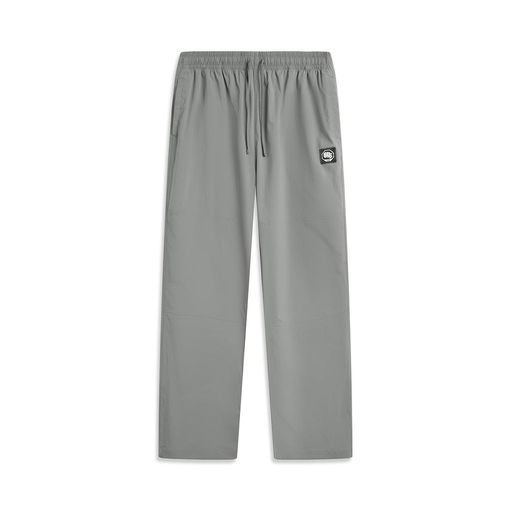 Li Ning Basketball Collection Knitted Sweatpants Men's Iron Asphalt Gray AYKV071-3