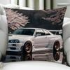 NNissanES GGGTRES Cool Car cushion cover Birthday Anniversary Gifts Double Sided Printed Zipper Cushion Cover