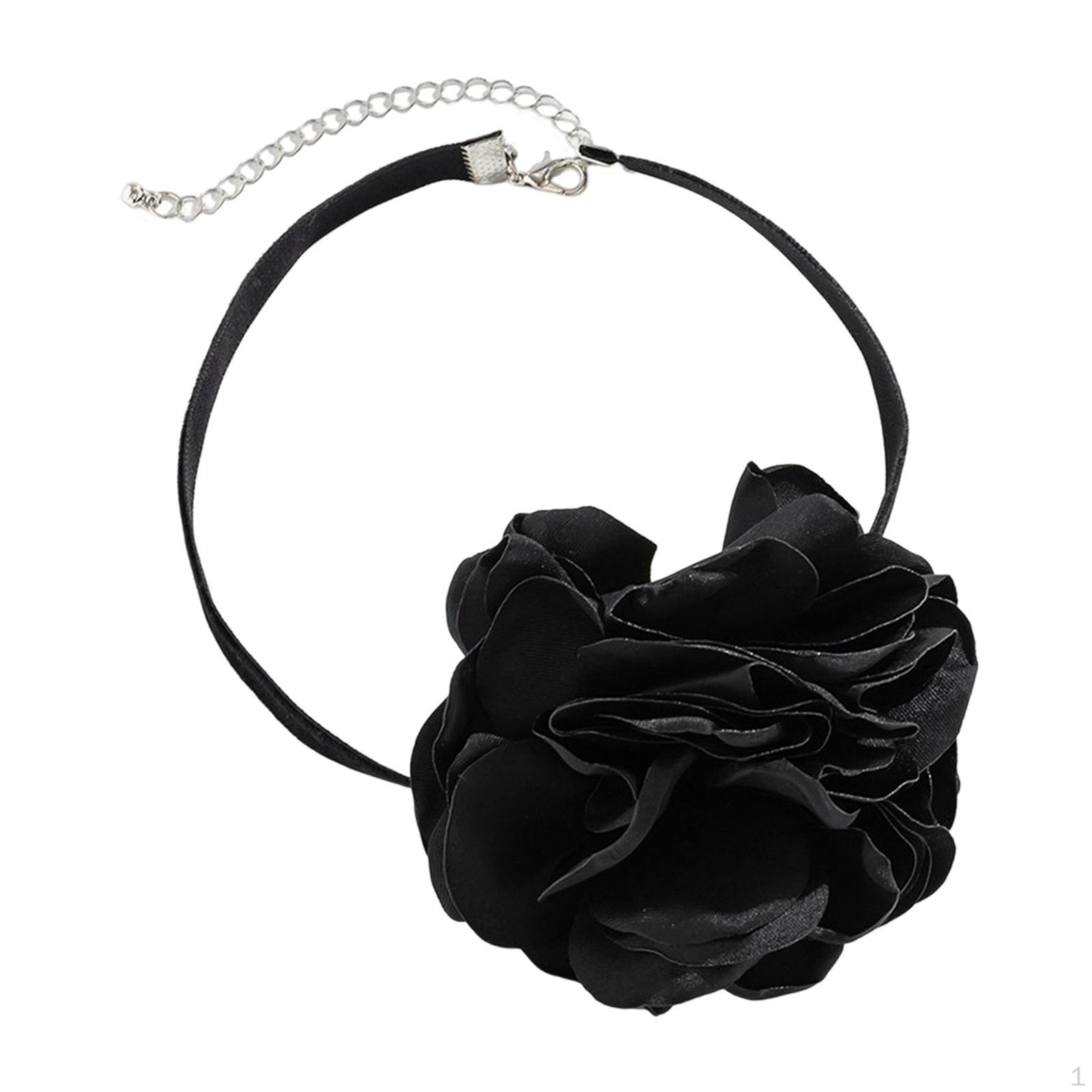 

Ожерелье с большим цветком, ожерелье для фестиваля black