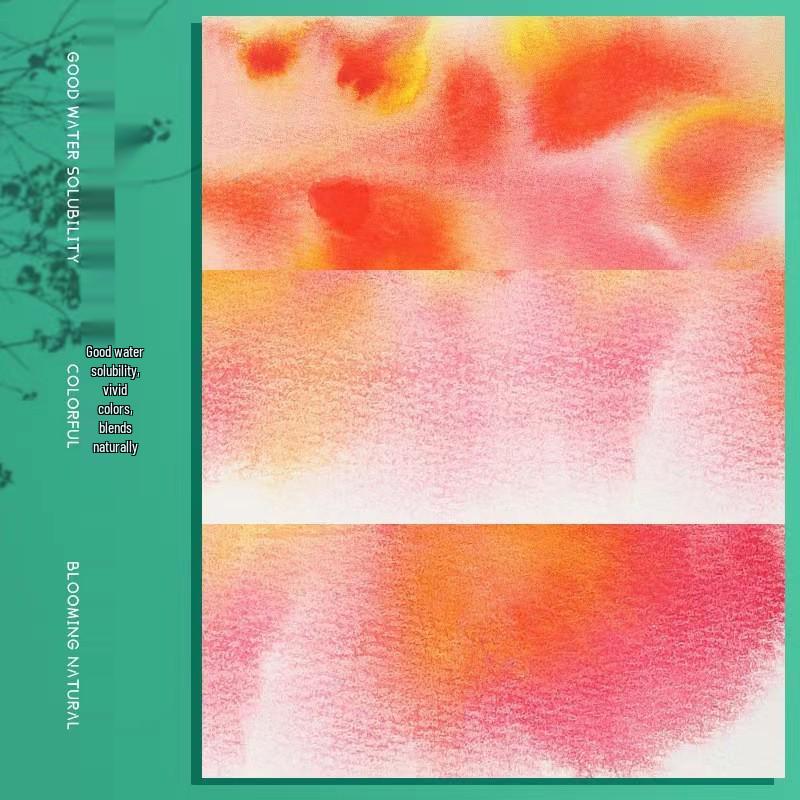 48 Tin Box Solid Watercolors & Brushes Kit - 60 Unique Colors for Beginners