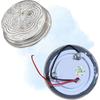 APSMOTIV Auxilary Lamps 3" Round Amber Led Side Marker Trailer Lights Clearance Marker Universally Fit Any Vehicles With (Clear, 12V Volts)