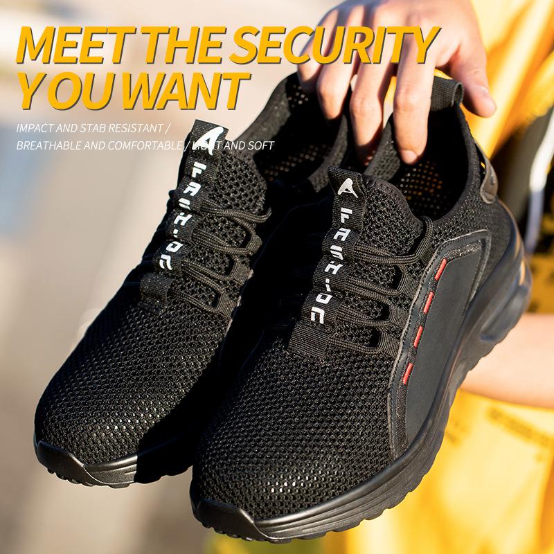 Men's Breathable Summer Work Shoes – Lightweight, Anti-Smash, Anti-Puncture, Wear-Resistant, Non-Slip Safety Footwear