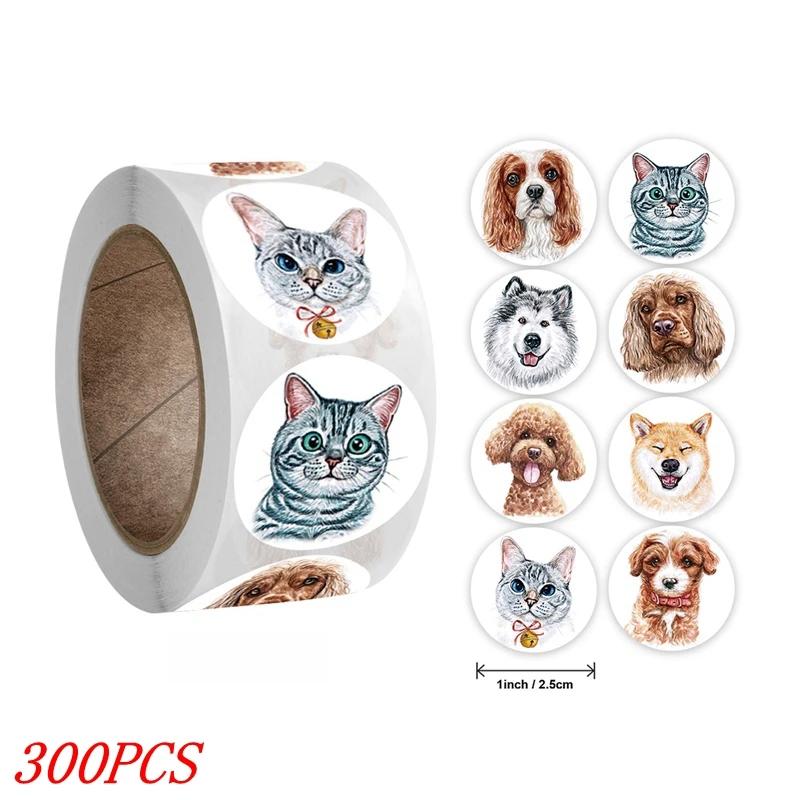 50-500pcs Kids Reward sticker  puppy dog Pattern encouragement stickers for Teachers Cute Animals Stickers Stationery Stickers