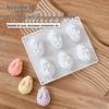 6-Cavity Little Rabbit Silicone Mold for Halloween Chocolate and Cake Baking