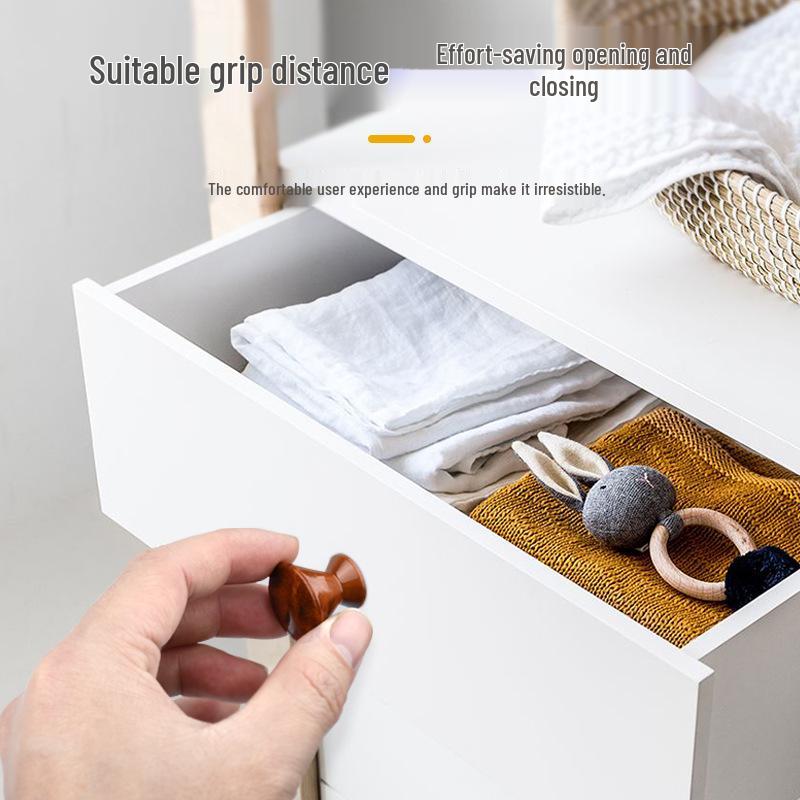 Cup-Shaped Imitation Wood Grain ABS Plastic Cabinet Handle