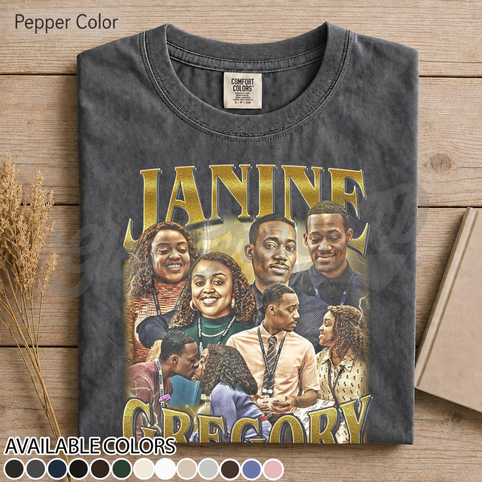 Janine Gregory Janine Teagues Inspired Tee, Elementary School Sitcom Parody, Quinta Brunson Fan Gift, Mockumentary Comedy Show Apparel FD S