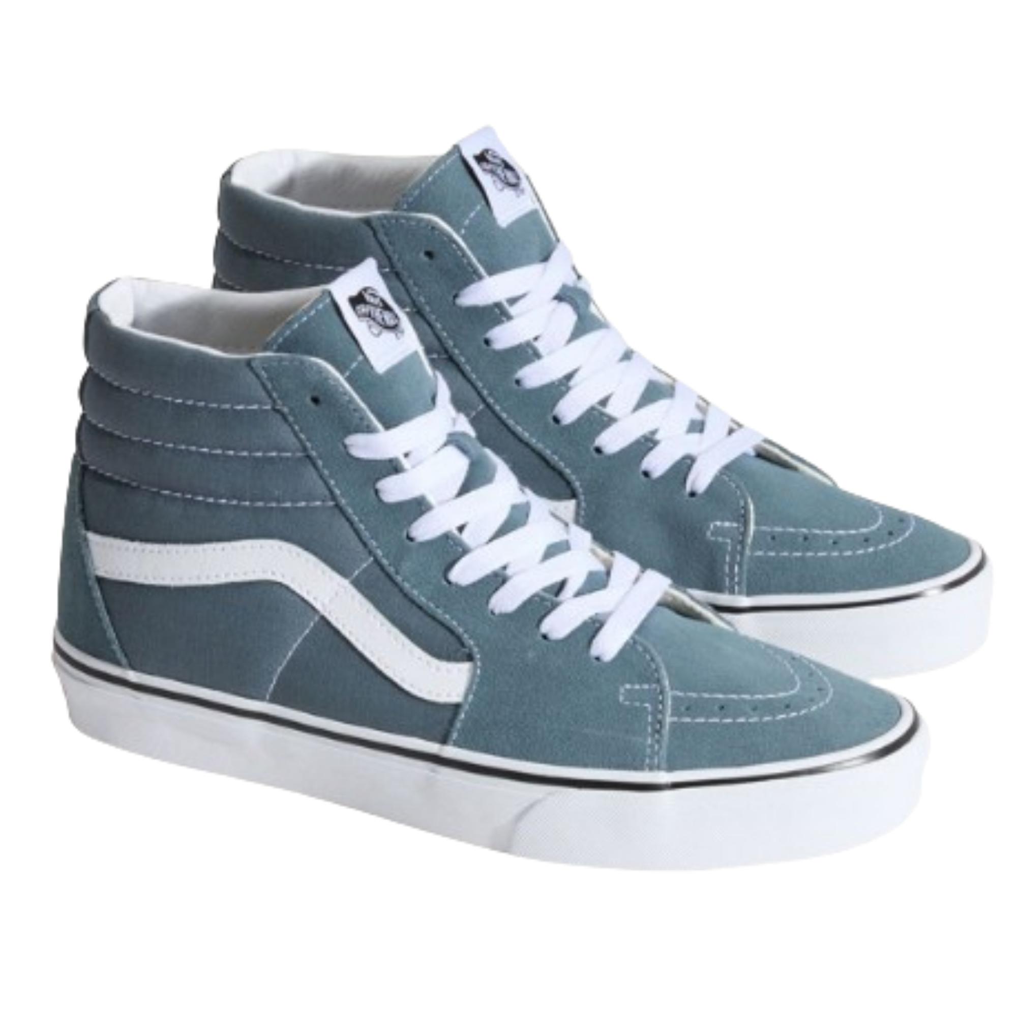 Vans Sk8Hi Color Theory Streetwear HighTop Unisex Suede Sneakers 36 синий