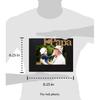 Isaac Jacobs Black Wood Sentiments “I Love Papa” / I Heart Papa Picture Frame, 4x6 Inch, Photo Gift for Papa, Grandpa, Family, Display On