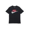 Sportswear Logo Printing Round Neck Short Sleeve Obsidian Color Black Men's AR4994-013