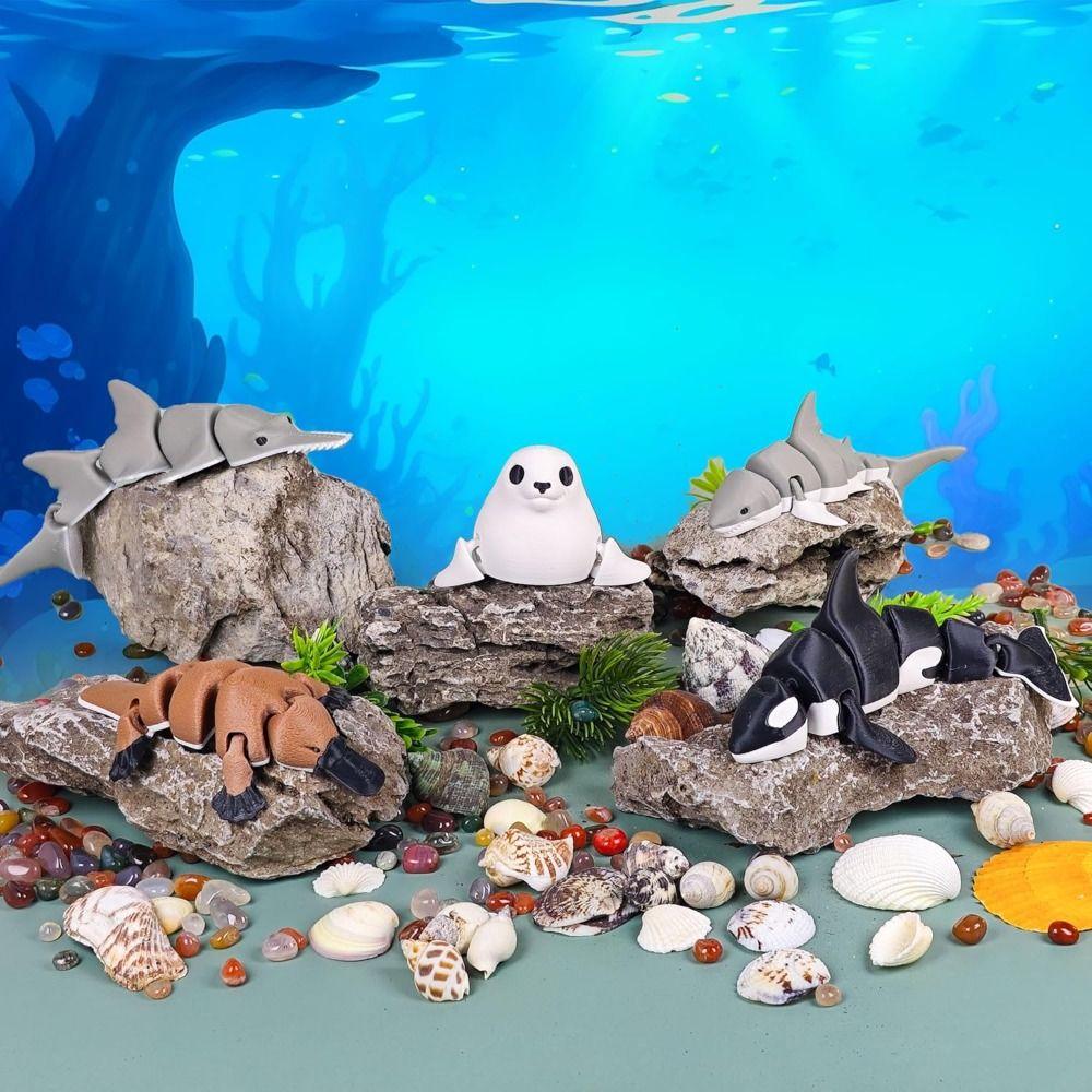 Mini 3D Printed Toys Unique Articulated Fidget New Animals Fidget Toys  Home Office