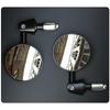2pcs 1Pair Motorcycle Rearview Handle Bar End Mirrors Moto Accessories 16mm Universal Motorbike Handlebar Round 7/8" Handle Bar