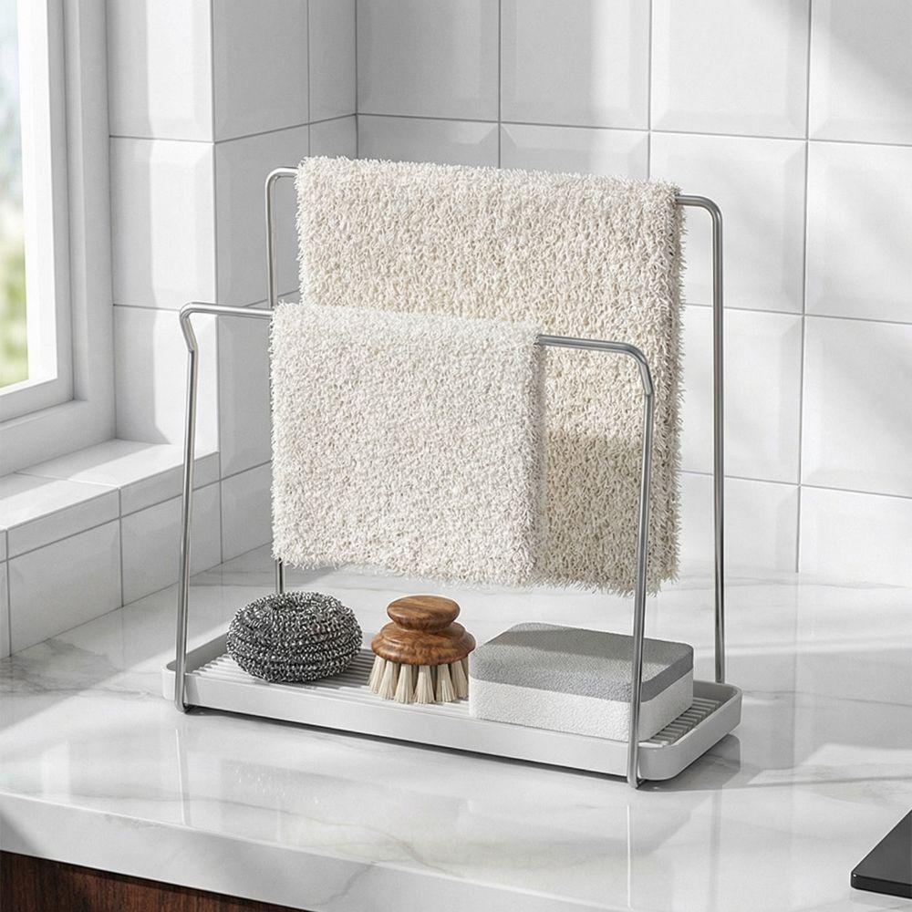Modern Kitchen Sponge Stand Waterproof Bathroom Drain Rack  Kitchen Utensils