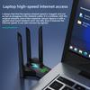 4-Antenna Design Dual Band WiFi USB Adapter USB3.0 Interface Dual Band 2.4G/5Ghz 1300Mbps WiFi Dongle Driver Free Powerful