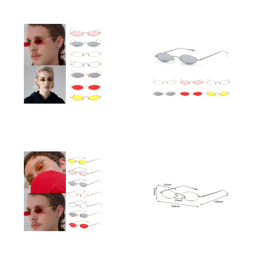 Lunettes de soleil vintage à petite monture ovale pour femmes, nuances rétro tendance au design intemporel