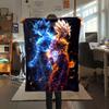 1 Stück Son Goku Druck Flanelldecke, Hohe Qualität für alle Jahreszeiten, Heimdekoration, Wärme und Komfort, Perfekt für Weihnachtsgeschenke
