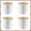 2025 Trend 4X Wooden Cover Round Roll Paper Tissue Tube Household Removable Mini Wooden Tissue Box