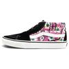 Sk8 Mid Retro High Top Casual Skate Shoes Unisex Flowers Graffiti 'Black Pink White' VN0A3WM31IY