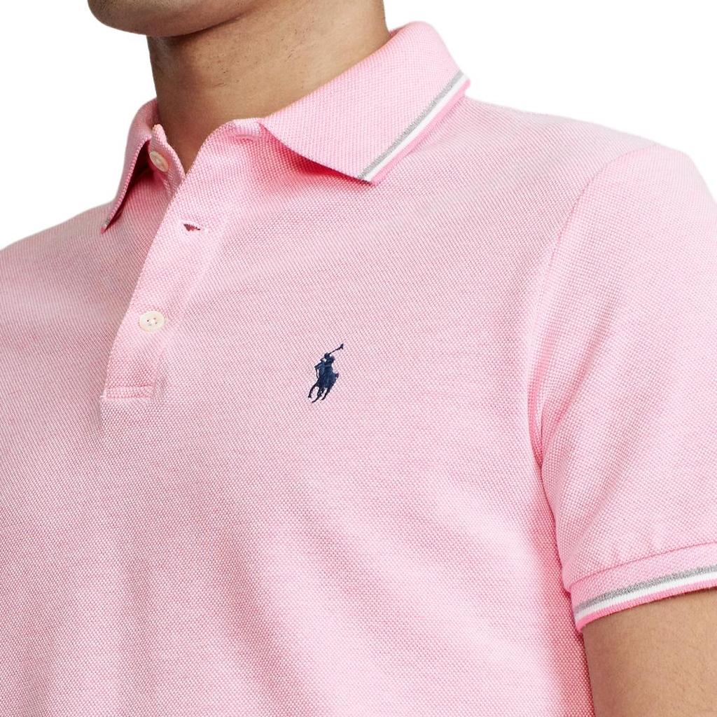 Polo Ralph Lauren SS25 Small Pony Logo Embroidered Polo Shirt Men Polo Shirts Pink MNPOKNI1N821160-670