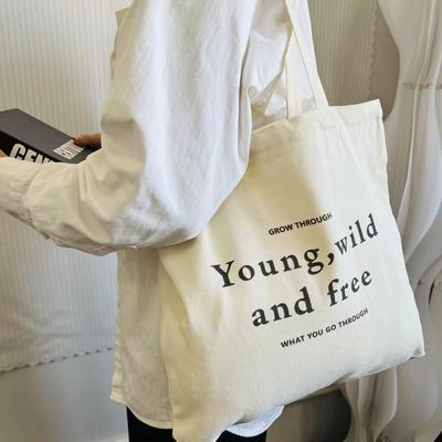 Women's Retro Canvas Tote - Large Capacity, Zipper Closure, Crossbody & Shoulder Bag for Students and Everyday Use