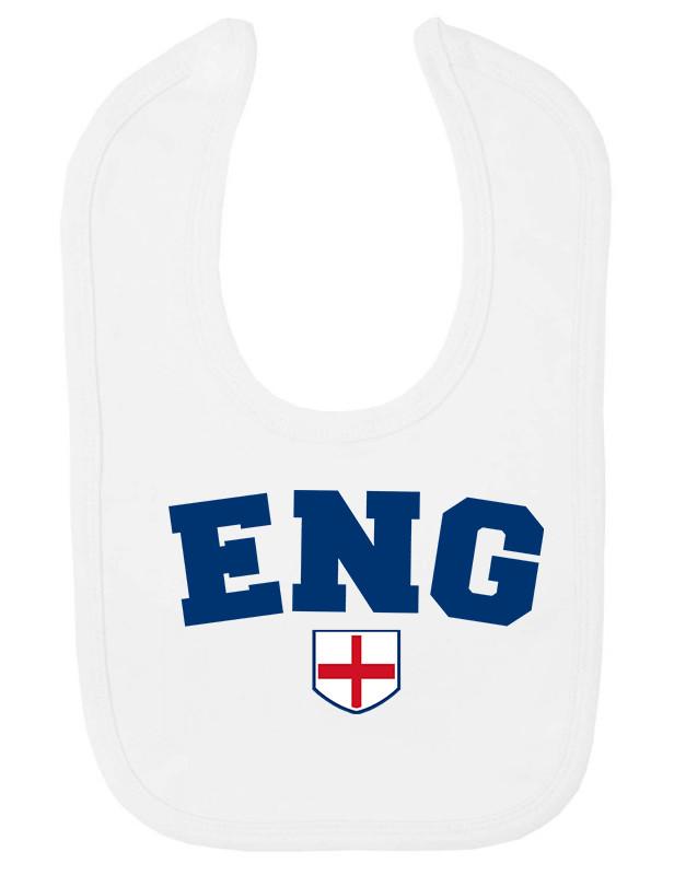 

England ENG Baby Bib 2024,English Football Patriotic Feeding Euro Shipping Rugby XL