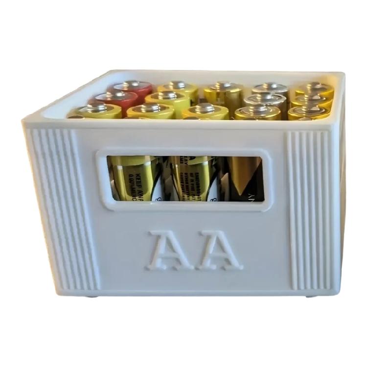 

Battery Storage Box Stackable for 20 2A Or 30 3A Batteries with High Capacity and Robust Build