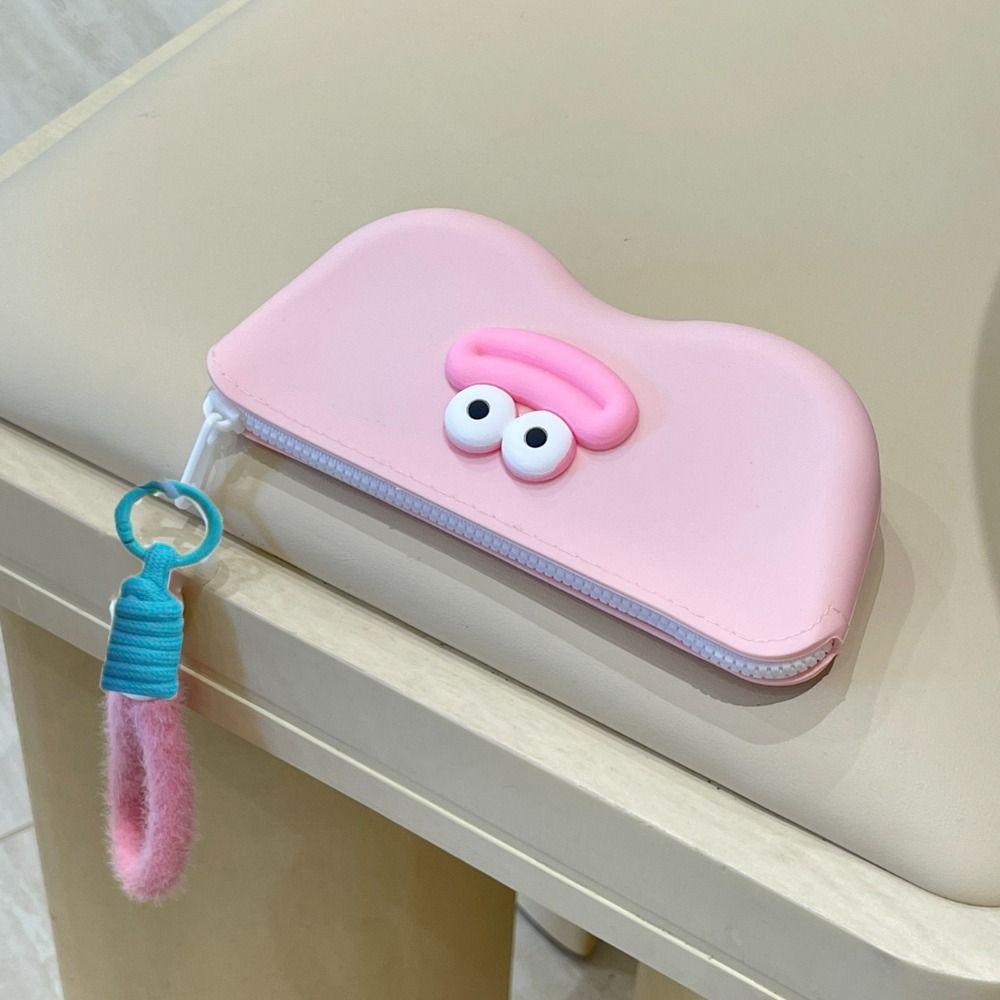 Plush Handle Eyeglasses Organizer Korean Style Silicone Sunglasses Protector  Outdoor