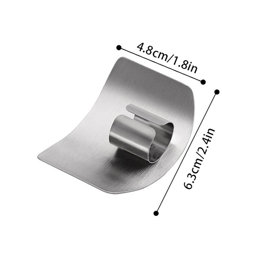 

Kitchen Safe Finger Guard for Cutting, Multifunctional Stainless Steel Hand Protector, Vegetable Meat Cutting Safety Tool