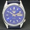 AUTOMATIC VINTAGE SEIKO 5 REFURBISHED JAPAN MENS BLUE COLOR DIAL WATCH a440576-9 Sk-a440576-1