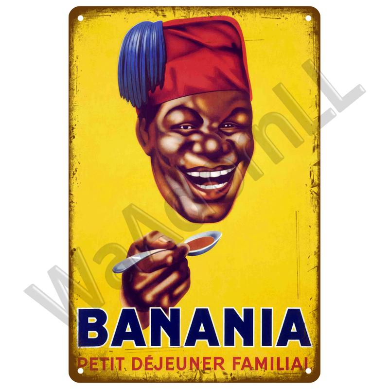 Vintage Blechschild Plakette Metallplatte Wandkunst Poster Metallschild Retro Dekor Kaffee für Küche Bar Café Zimmer Retro Eisenmalerei