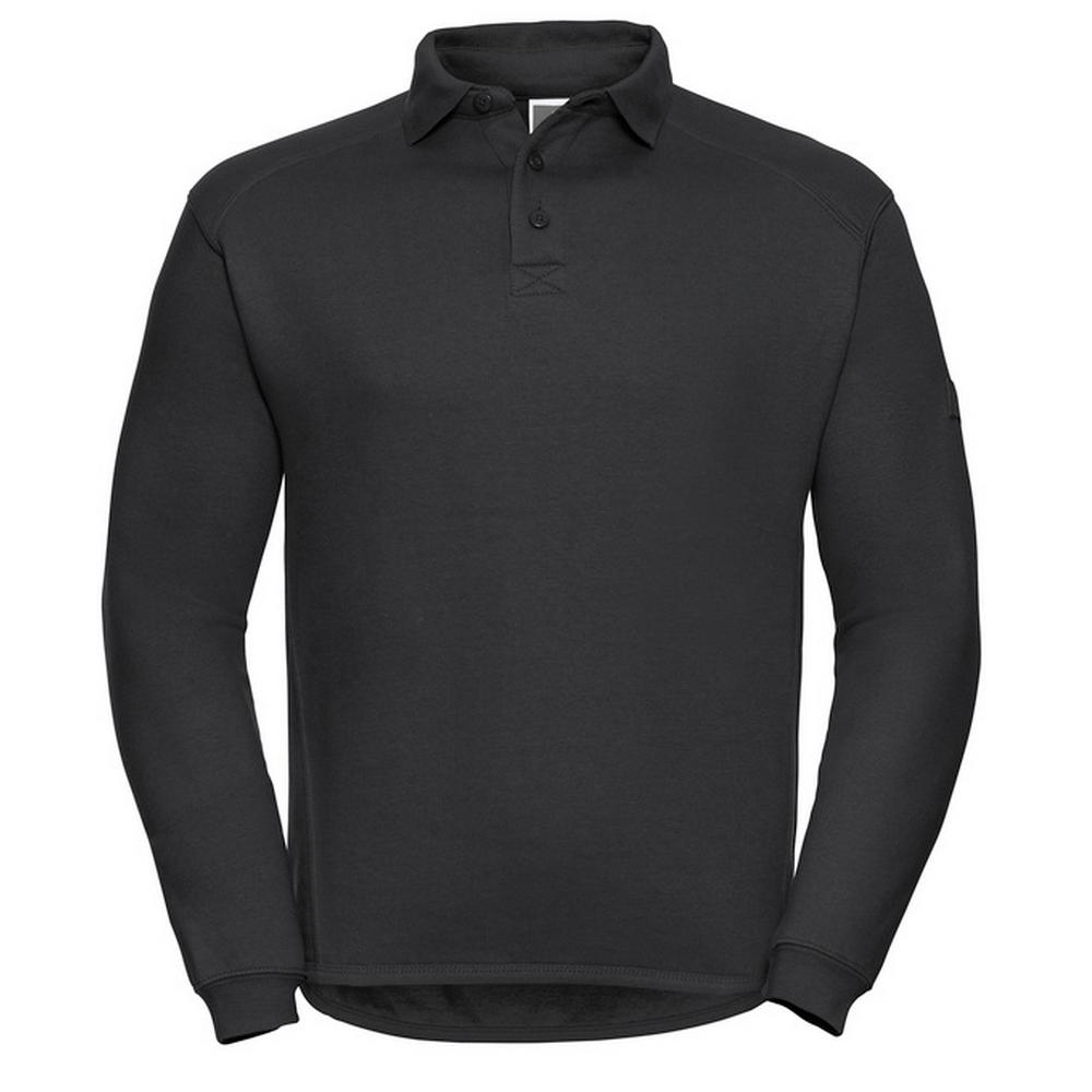 Russell Mens Heavy Duty Collared Sweatshirt